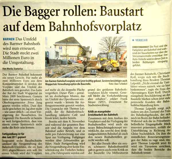 Wuppertaler Zeitung, 16.11.2010