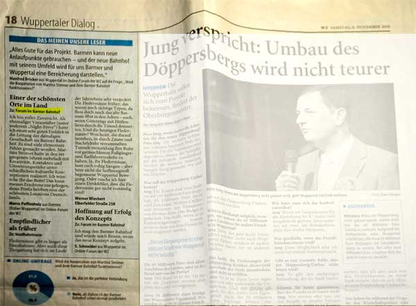 Wuppertaler Zeitung, 6.11.2010