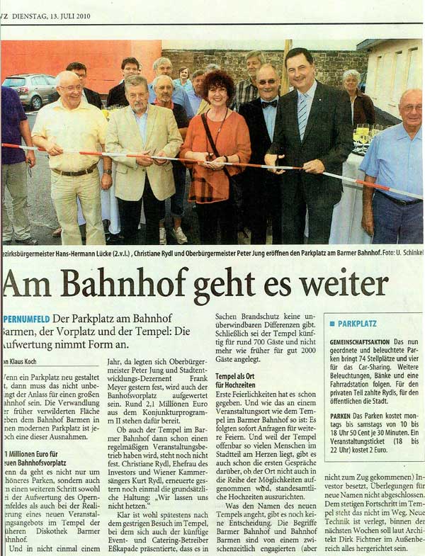 Wuppertaler Zeitung, 13. Juli 2010