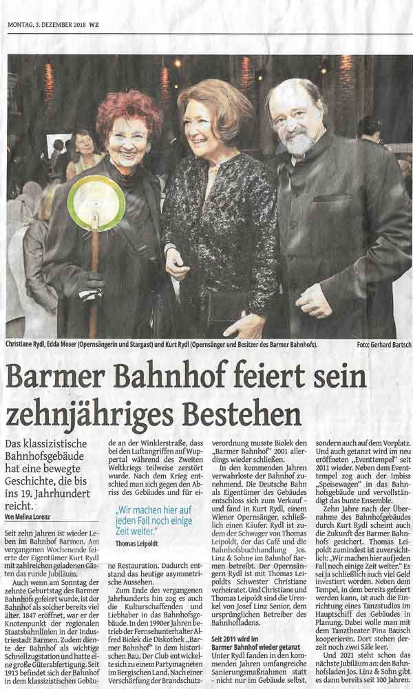 Westdeutsche Zeiung, 3. Dezember 2018
