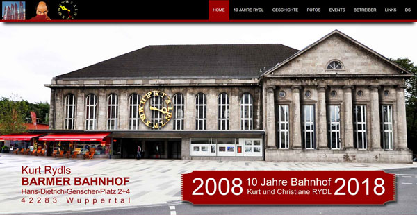 Screenshot der Homepage 2008